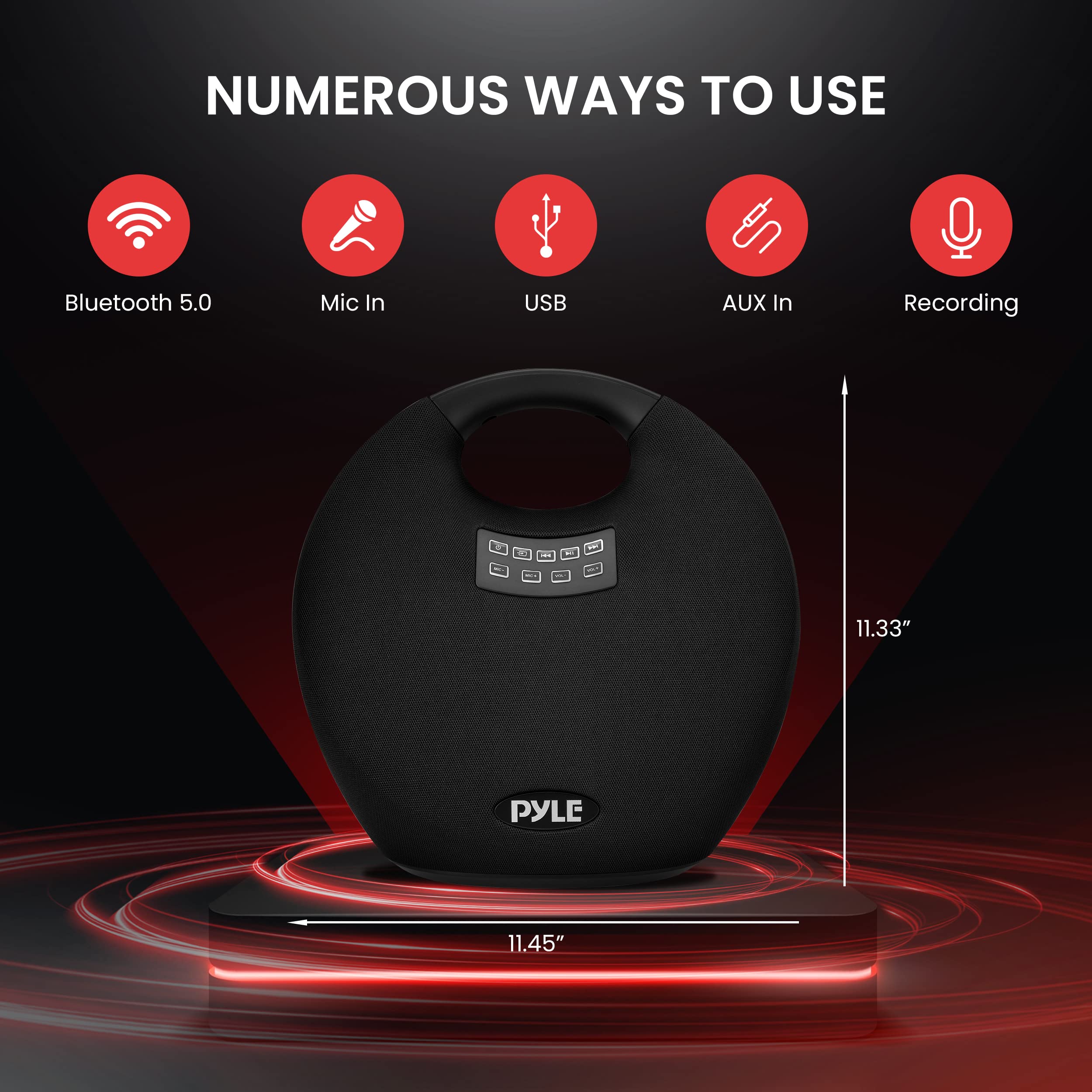 Foto 4 pulgar | Altavoz Bluetooth Pyle Portátil Resistente Al Agua De 280 W De Potencia Máxima - Venta Internacional.