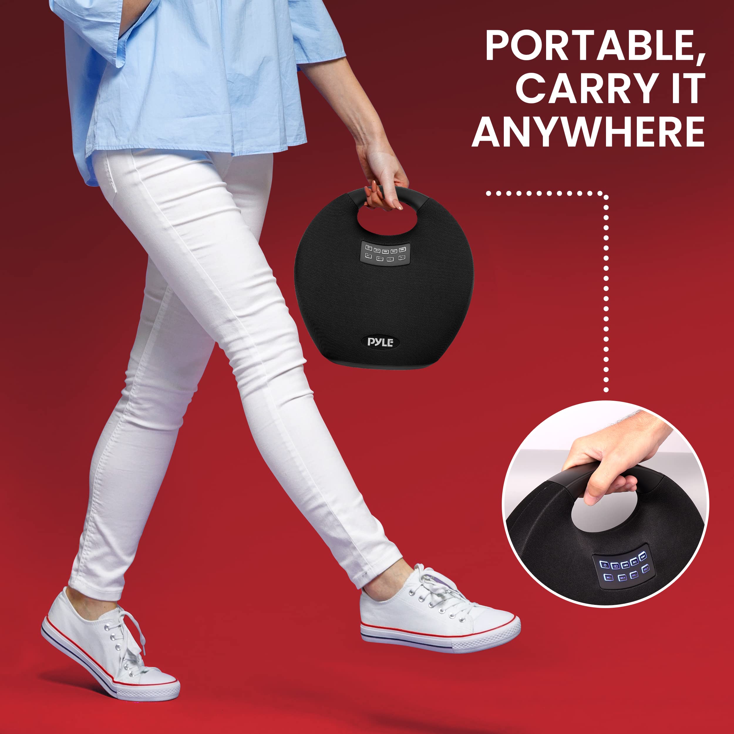 Foto 7 pulgar | Altavoz Bluetooth Pyle Portátil Resistente Al Agua De 280 W De Potencia Máxima - Venta Internacional.