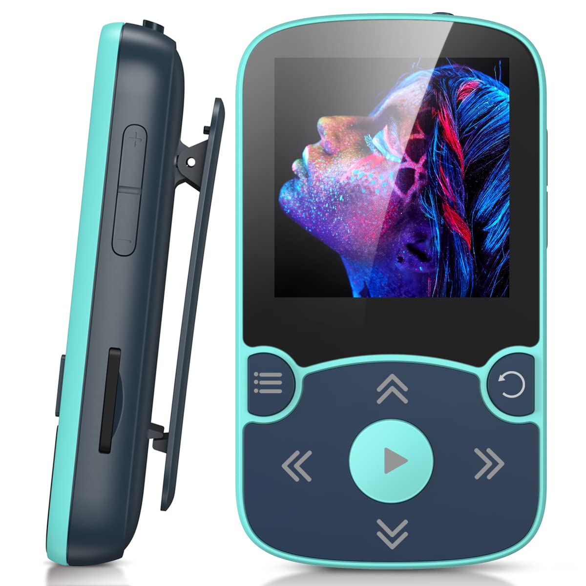 Foto 2 pulgar | Reproductor Mp3 Agptek 32gb Con Clip Bluetooth 5.0 Azul - Venta Internacional.