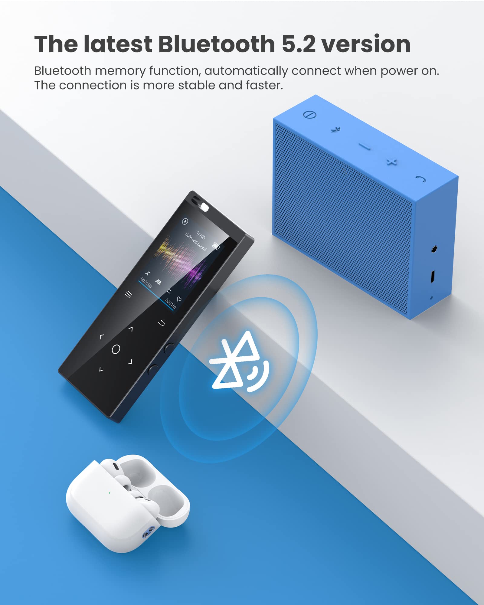 Foto 3 pulgar | Reproductor Mp3 Dodosoul De 128 Gb Con Bluetooth 5.2 Hifi Sound + Acc - Venta Internacional.