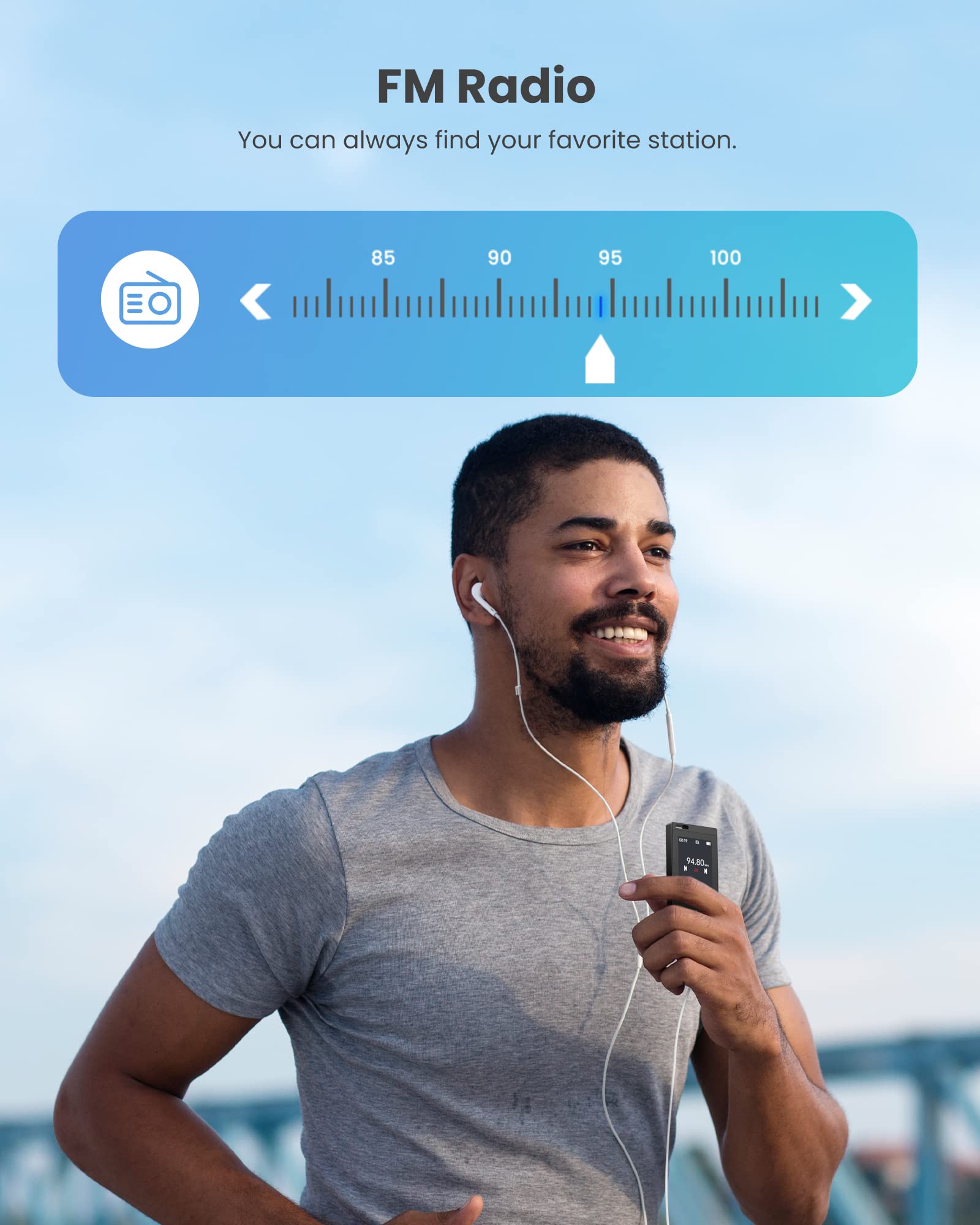 Foto 7 pulgar | Reproductor Mp3 Dodosoul De 128 Gb Con Bluetooth 5.2 Hifi Sound + Acc - Venta Internacional.