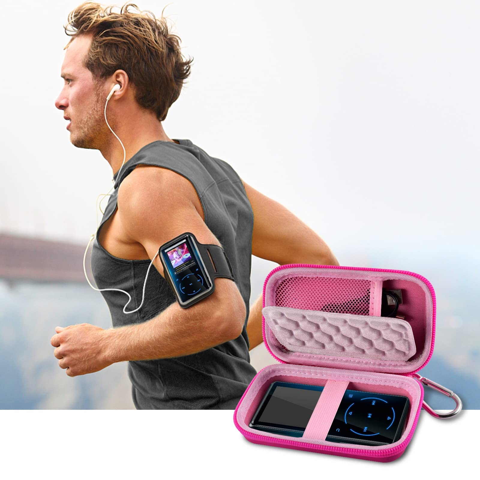 Foto 7 pulgar | Funda Comecase Rosa para Reproductor Mp3-Venta Internacional