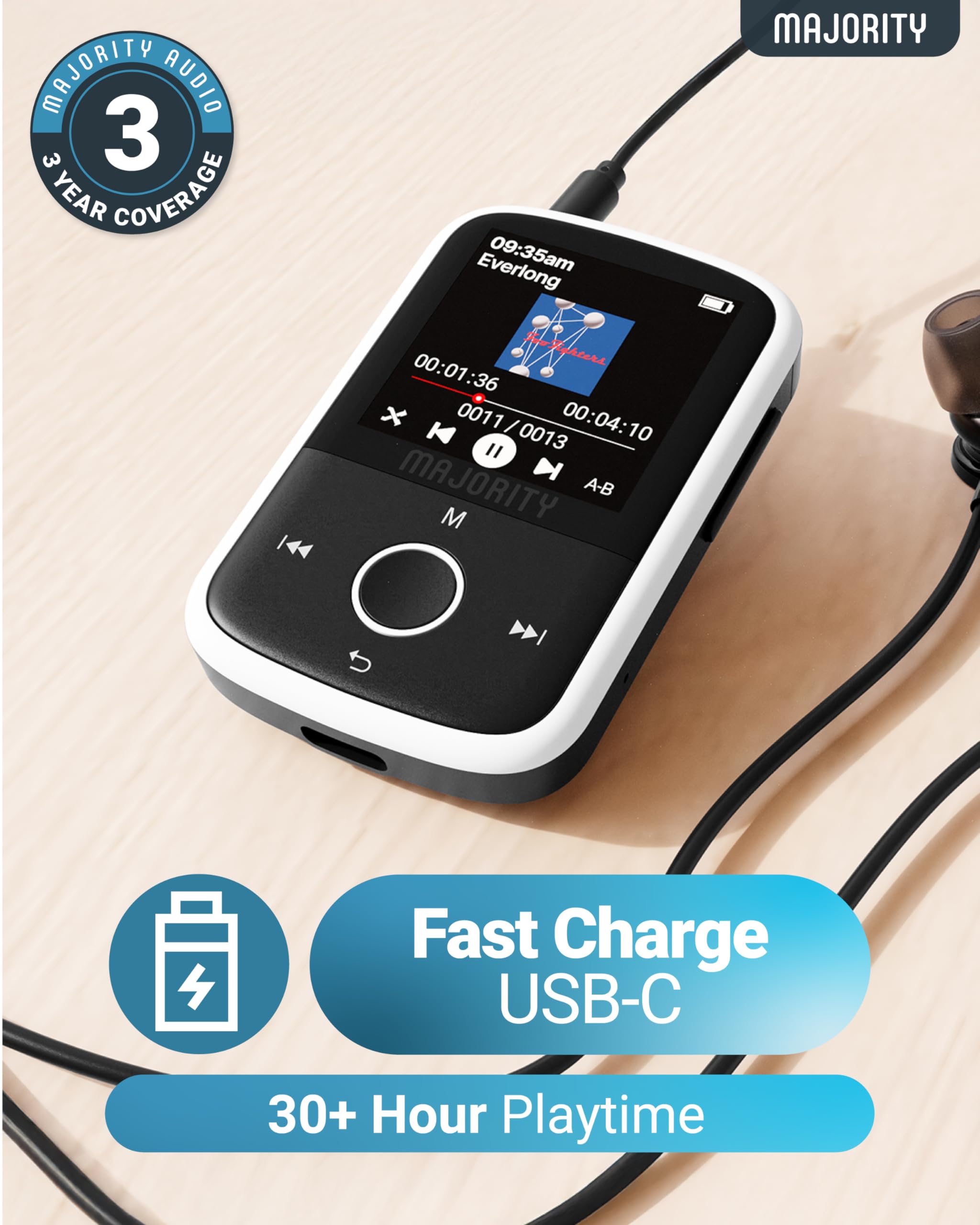 Foto 4 pulgar | Reproductor Mp3 Mayoritario Mp3 Go Bluetooth 5.0 128 Gb con Auriculares - Venta Internacional