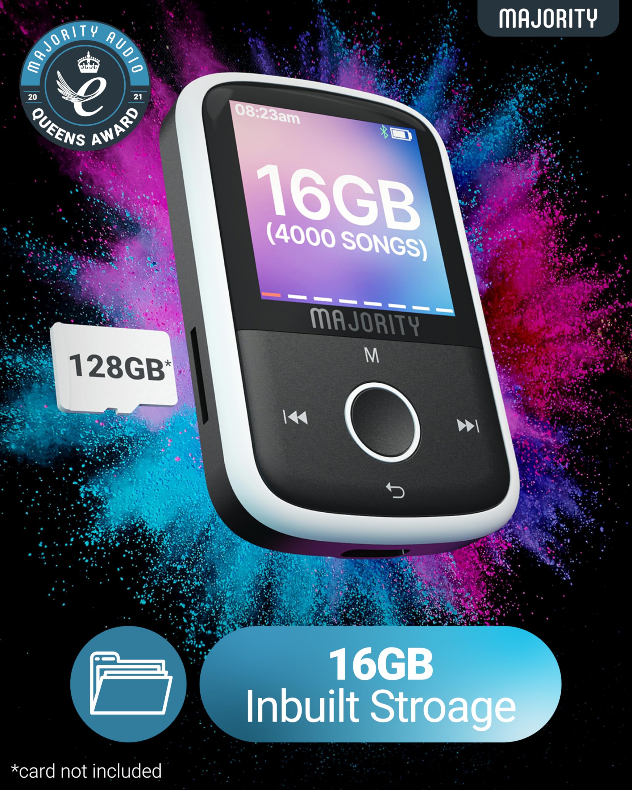 Foto 5 pulgar | Reproductor Mp3 Mayoritario Mp3 Go Bluetooth 5.0 128 Gb con Auriculares - Venta Internacional