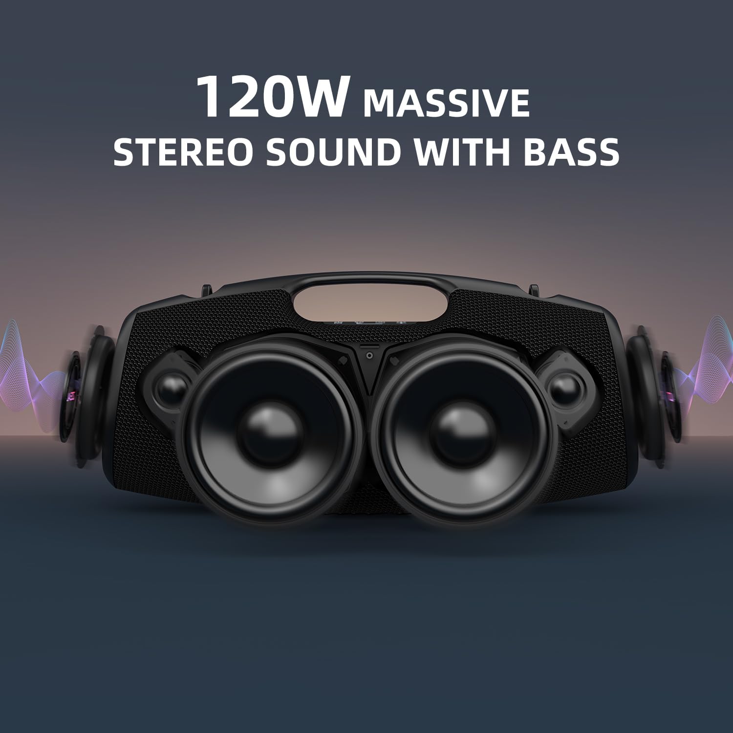 Foto 4 pulgar | Altavoz Bluetooth Zealot Inalámbrico De 120 W Con Graves Potentes, Color Negro - Venta Internacional.