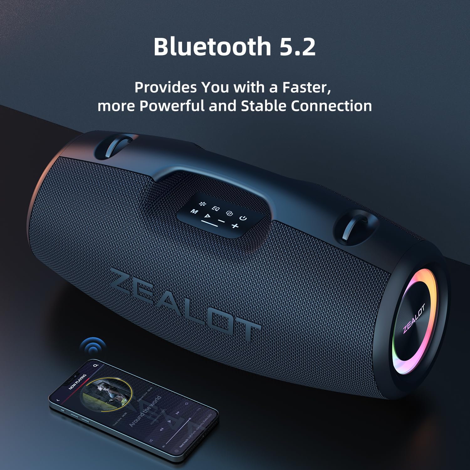 Foto 7 pulgar | Altavoz Bluetooth Zealot Inalámbrico De 120 W Con Graves Potentes, Color Negro - Venta Internacional.