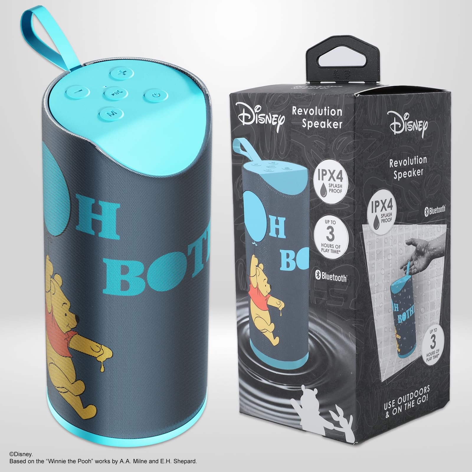 Foto 8 pulgar | Altavoz Bluetooth Ijoy Disney Winnie The Pooh A Prueba De Salpicaduras - Venta Internacional.