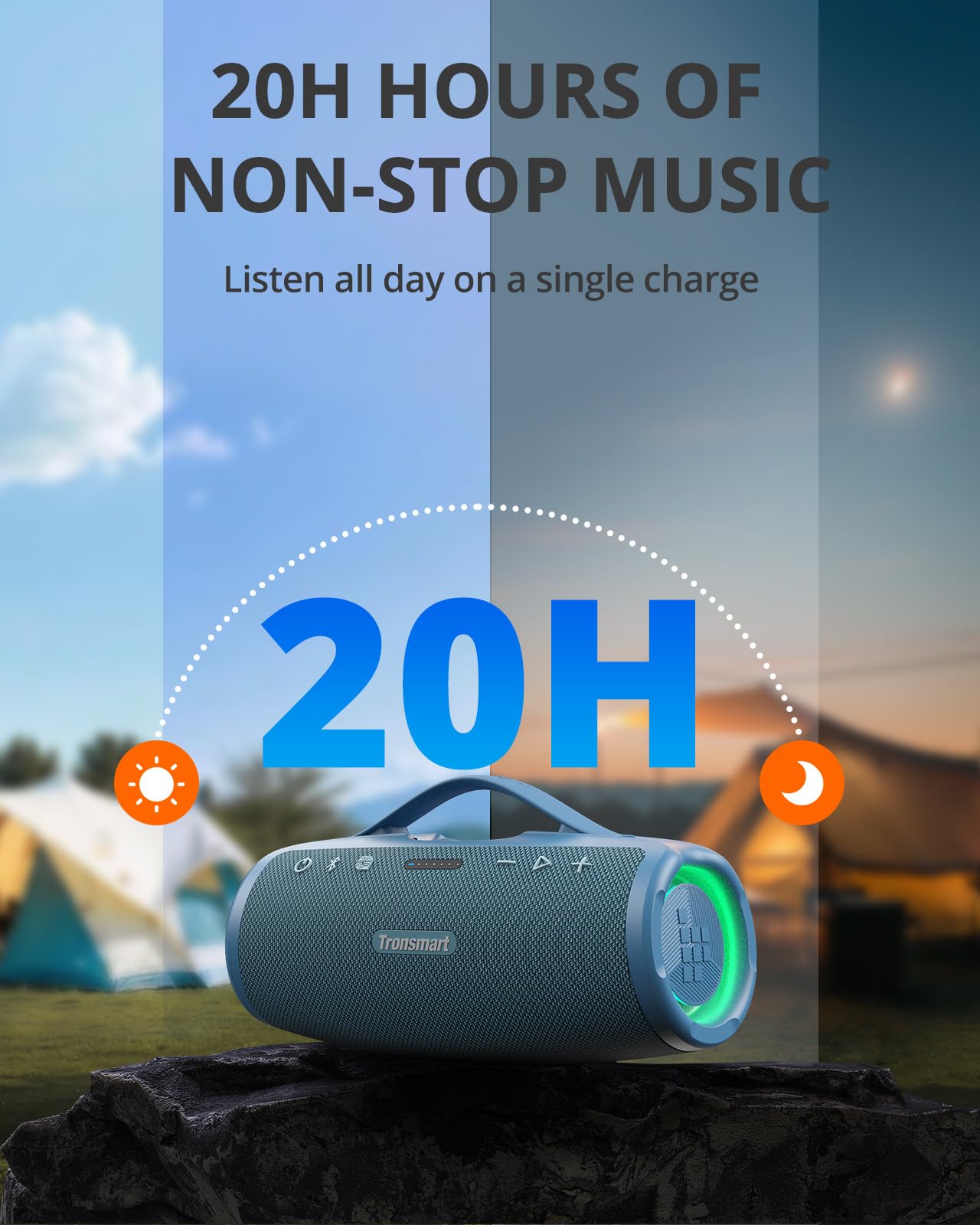 Foto 5 pulgar | Altavoz Bluetooth Portátil Tronsmart Mirtune S100 50w Azul - Venta Internacional.