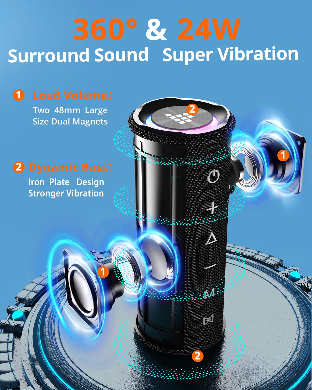 Foto 3 pulgar | Altavoz Bluetooth Portátil Tronsmart Mirtune C2 24w Negro - Venta Internacional.