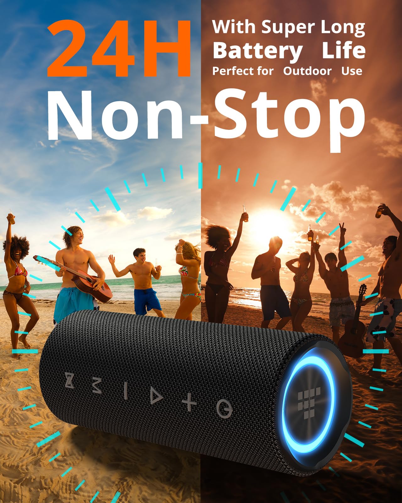 Foto 5 pulgar | Altavoz Bluetooth Portátil Tronsmart Mirtune C2 24w Negro - Venta Internacional.