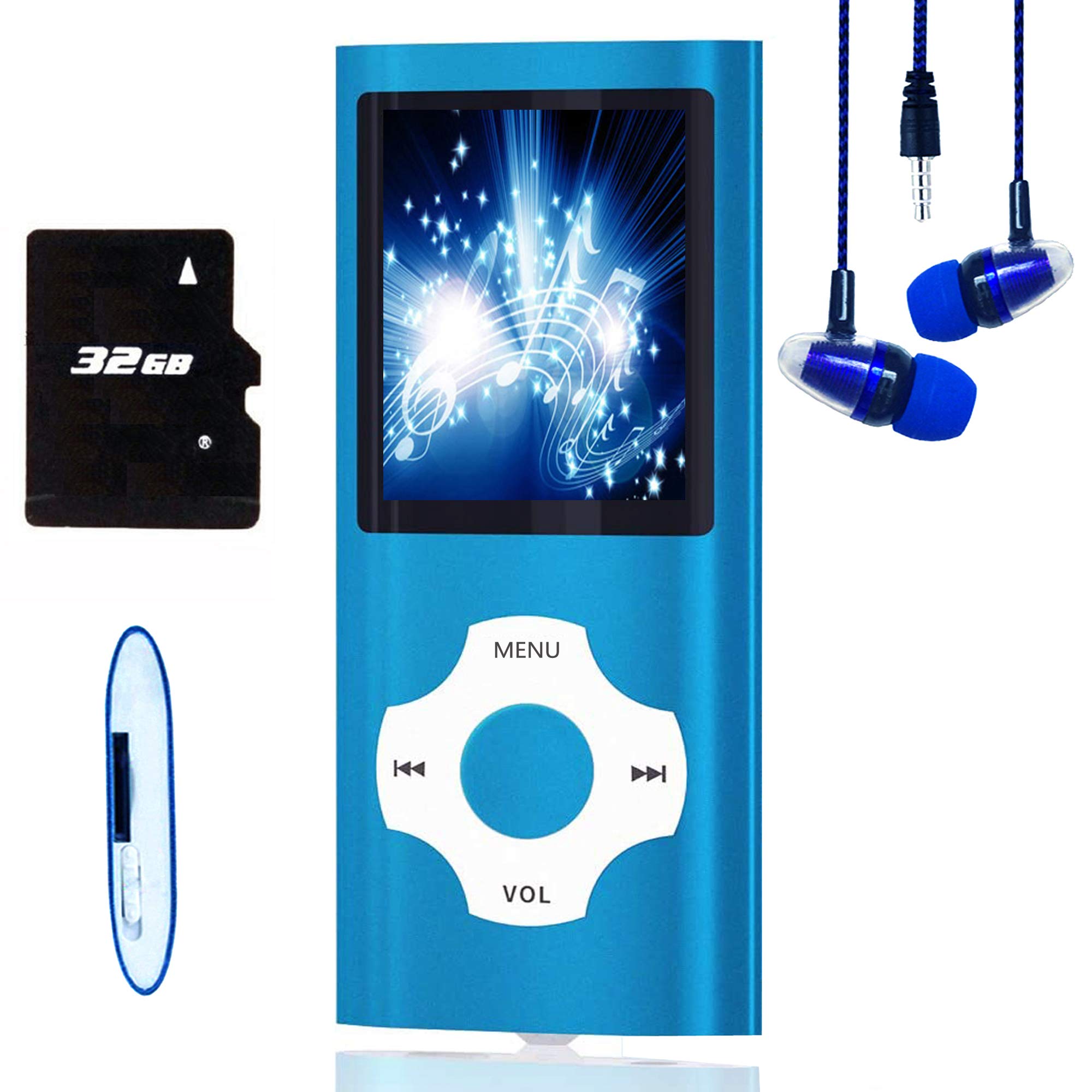 Reproductor Mp3 Hotechs Con 32 Gb De Memoria Lcd Y Pantalla Fm De 1,82 Pulgadas - Venta Internacional.