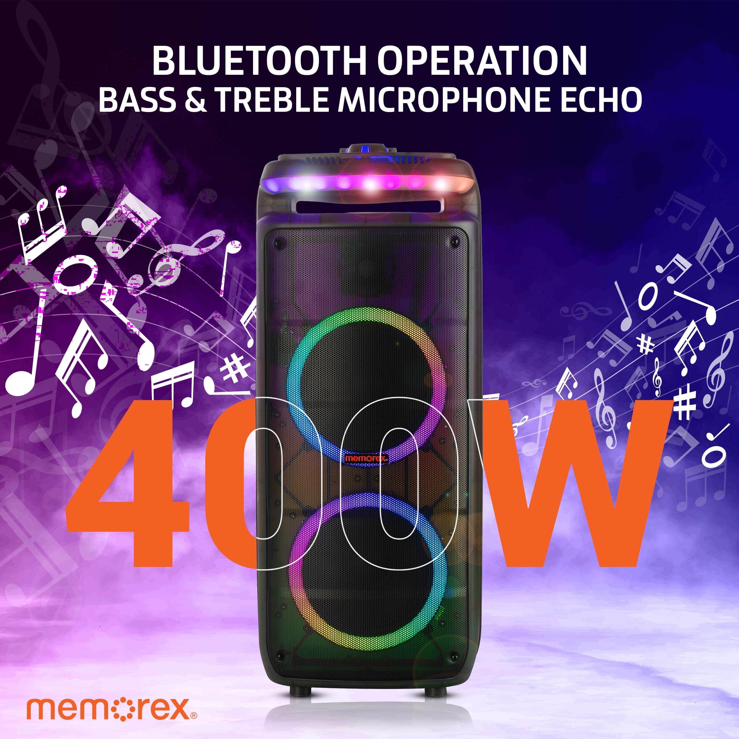 Foto 4 pulgar | Altavoz Portátil Para Fiestas Memorex Mx-ps821 Twin De 8 Pulgadas Con Bluetooth - Venta Internacional.