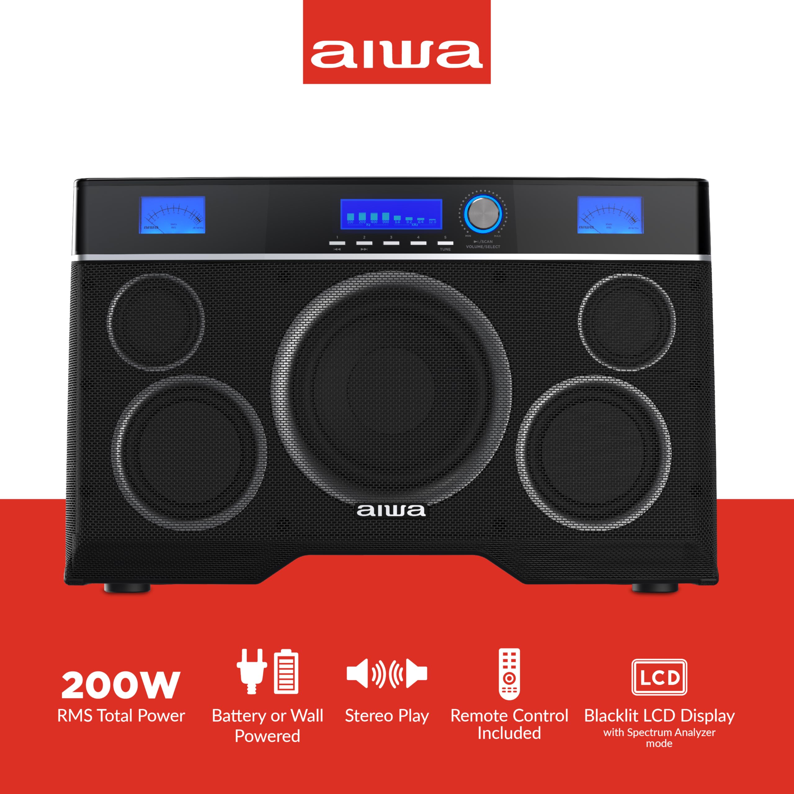 Foto 3 pulgar | Altavoz Bluetooth Portátil Aiwa Exos-10 De 200 W De Potencia Rms - Venta Internacional.