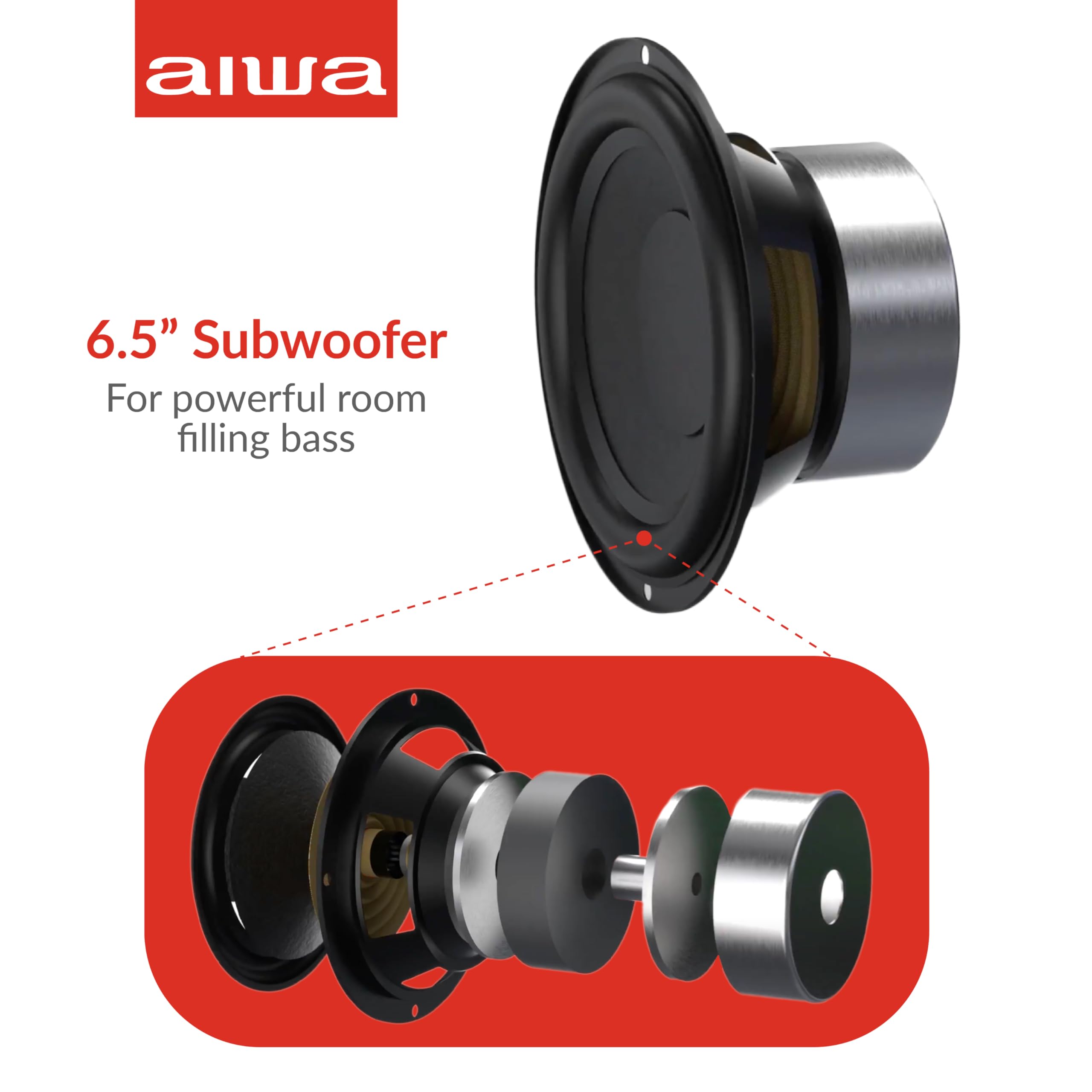 Foto 6 pulgar | Altavoz Bluetooth Portátil Aiwa Exos-10 De 200 W De Potencia Rms - Venta Internacional.