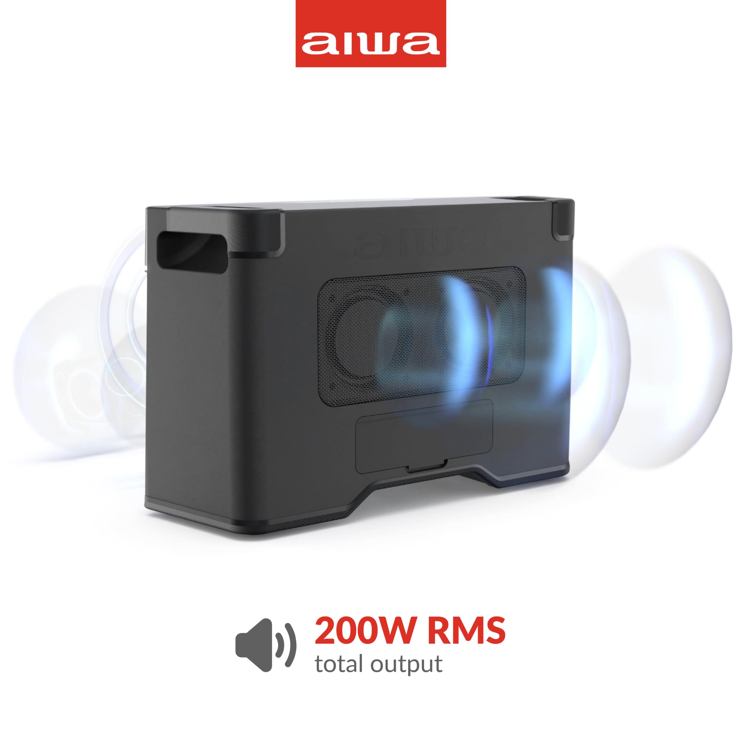 Foto 7 | Altavoz Bluetooth Portátil Aiwa Exos-10 De 200 W De Potencia Rms - Venta Internacional.