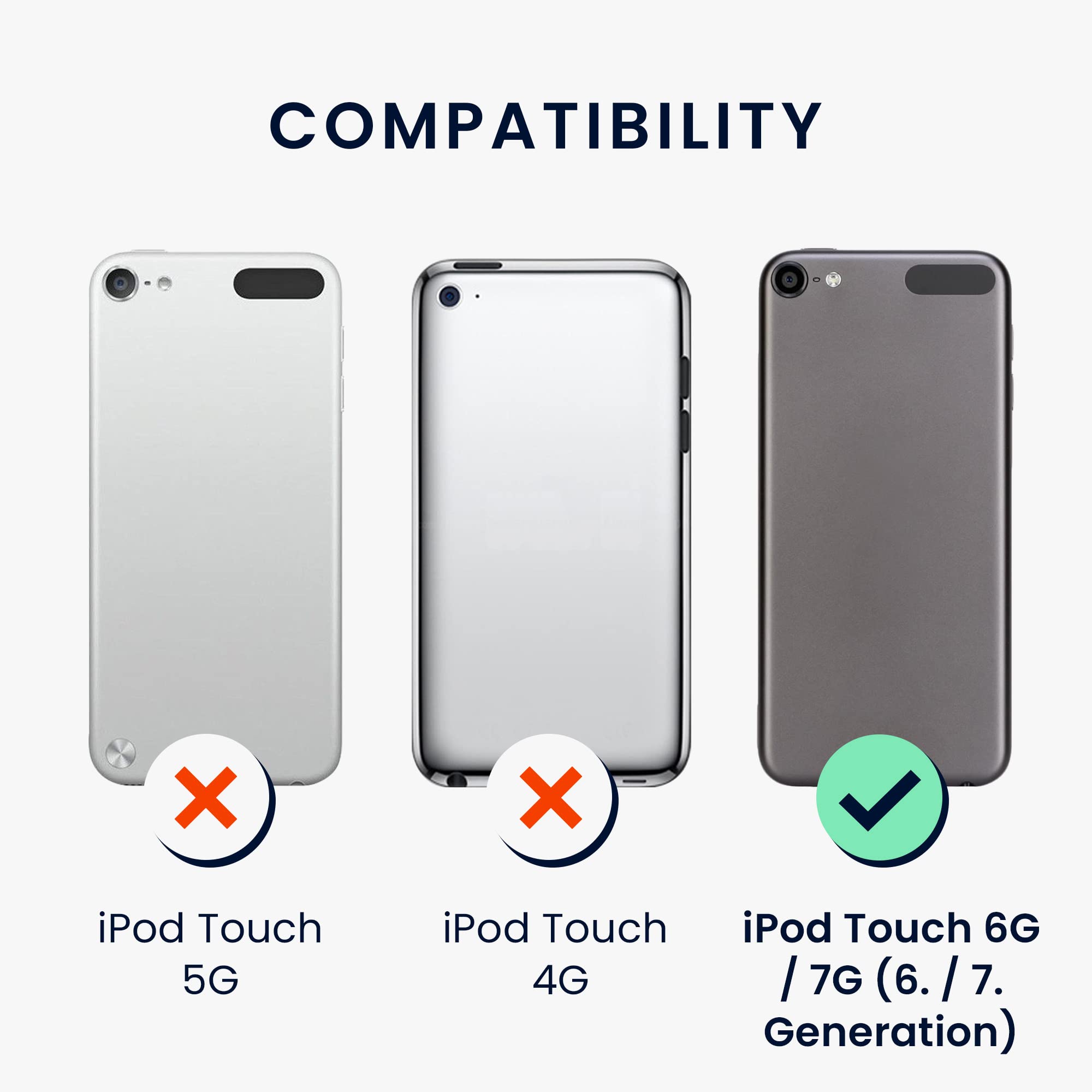 Foto 7 pulgar | Funda Kwmobile Tpu De Silicona Compatible Con Apple Ipod Touch 6g/7g - Venta Internacional.