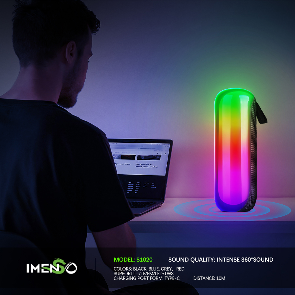 Foto 7 | Altavoz Bluetooth Imenso Outdoor Portable Gris - Venta Internacional.