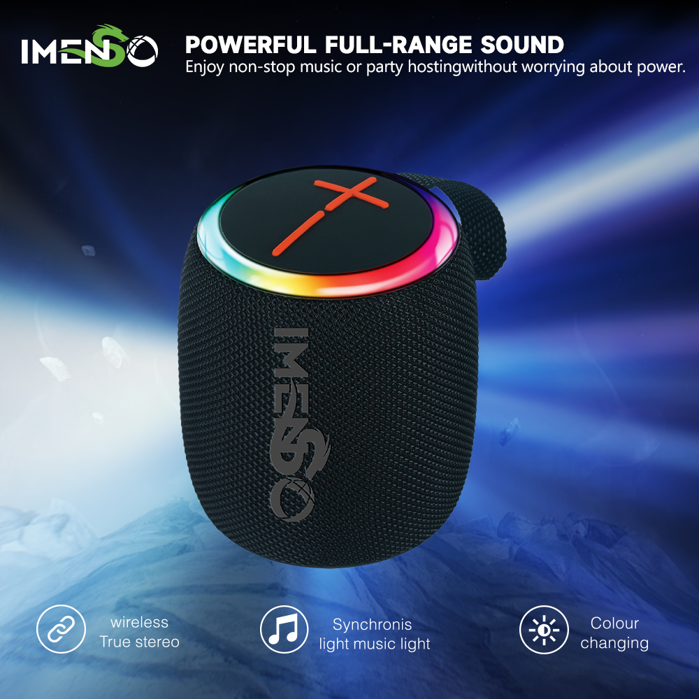 Foto 2 pulgar | Altavoz Bluetooth Imenso Outdoor Portable Negro - Venta Internacional.