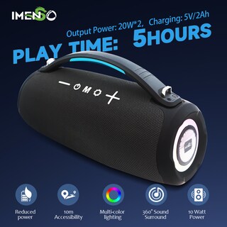 Foto 6 | Altavoz Bluetooth Imenso Outdoor Portable Camuflage - Venta Internacional.