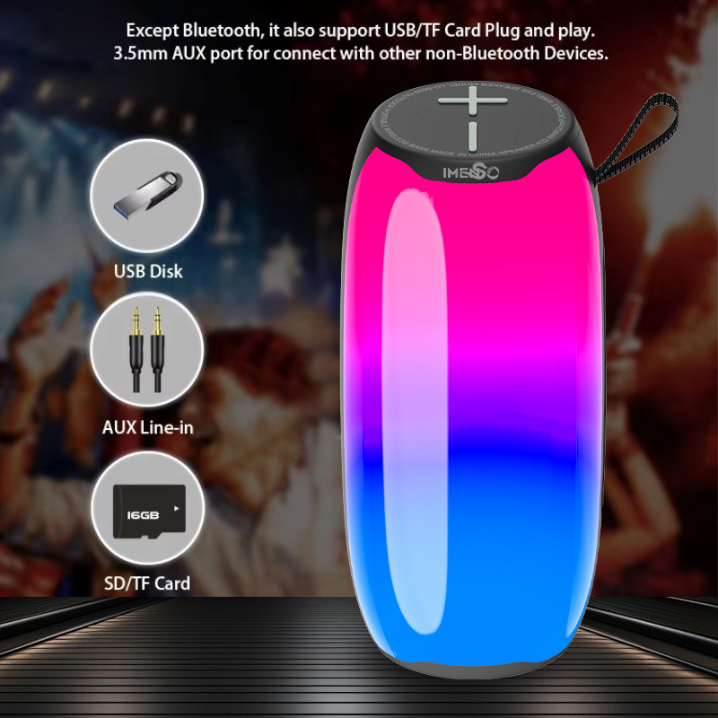 Foto 4 | Altavoz Bluetooth Imenso Outdoor Portable Negro - Venta Internacional.