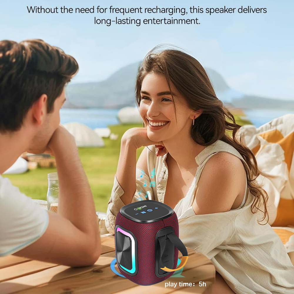 Foto 3 | Altavoz Bluetooth Imenso Subwoofer Estéreo Portátil Rojo - Venta Internacional.