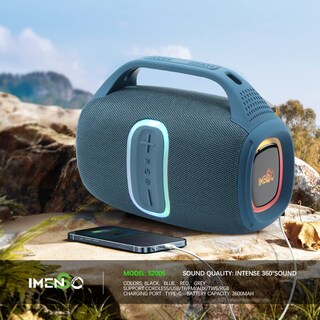 Foto 7 | Altavoz Bluetooth Imenso Outdoor Portable Azul - Venta Internacional.