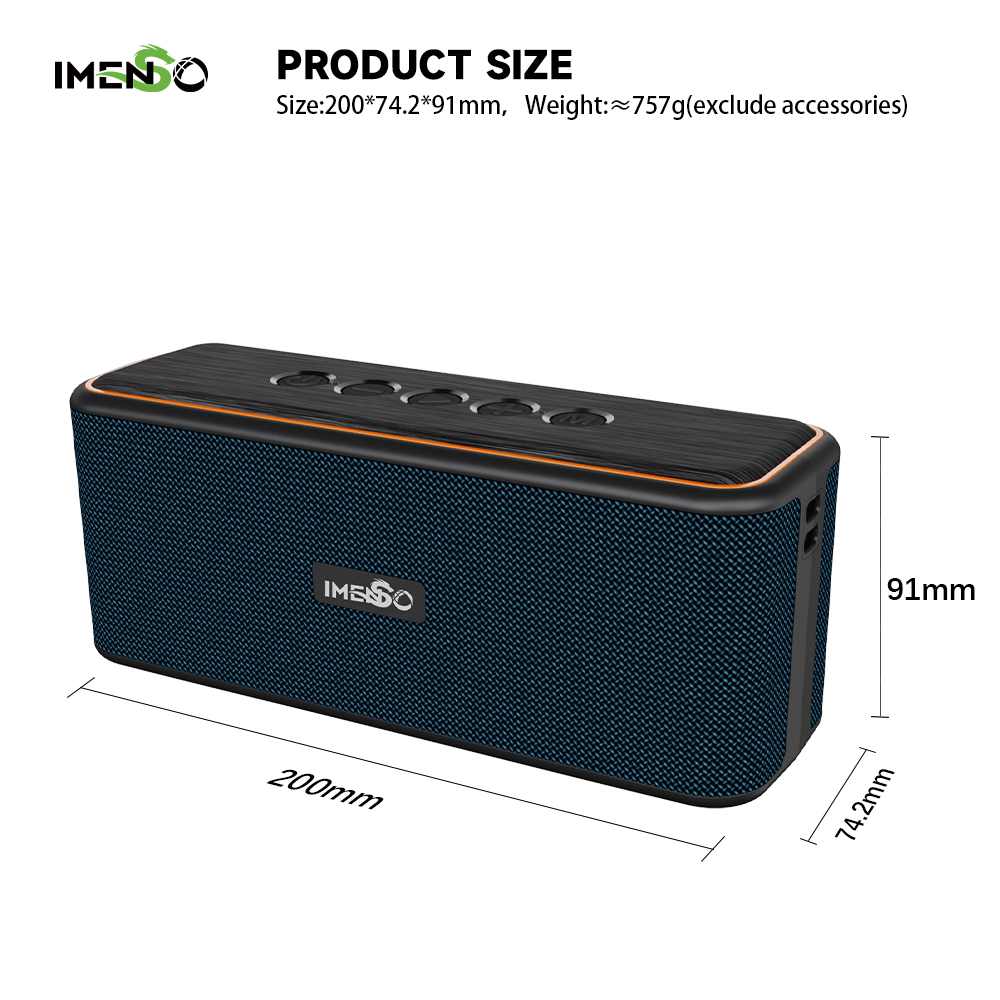 Foto 3 pulgar | Altavoz Bluetooth Imenso Outdoor Portable Azul - Venta Internacional.