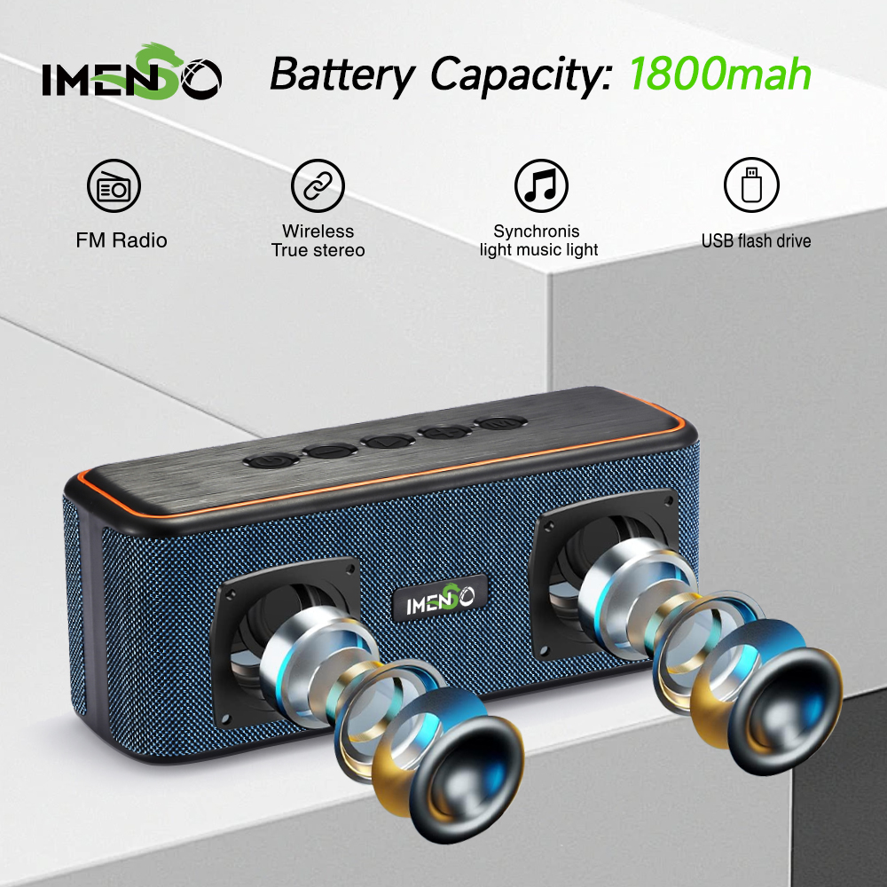 Foto 6 pulgar | Altavoz Bluetooth Imenso Outdoor Portable Azul - Venta Internacional.