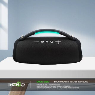 Foto 3 | Altavoz Bluetooth Imenso Outdoor Portable Negro - Venta Internacional.