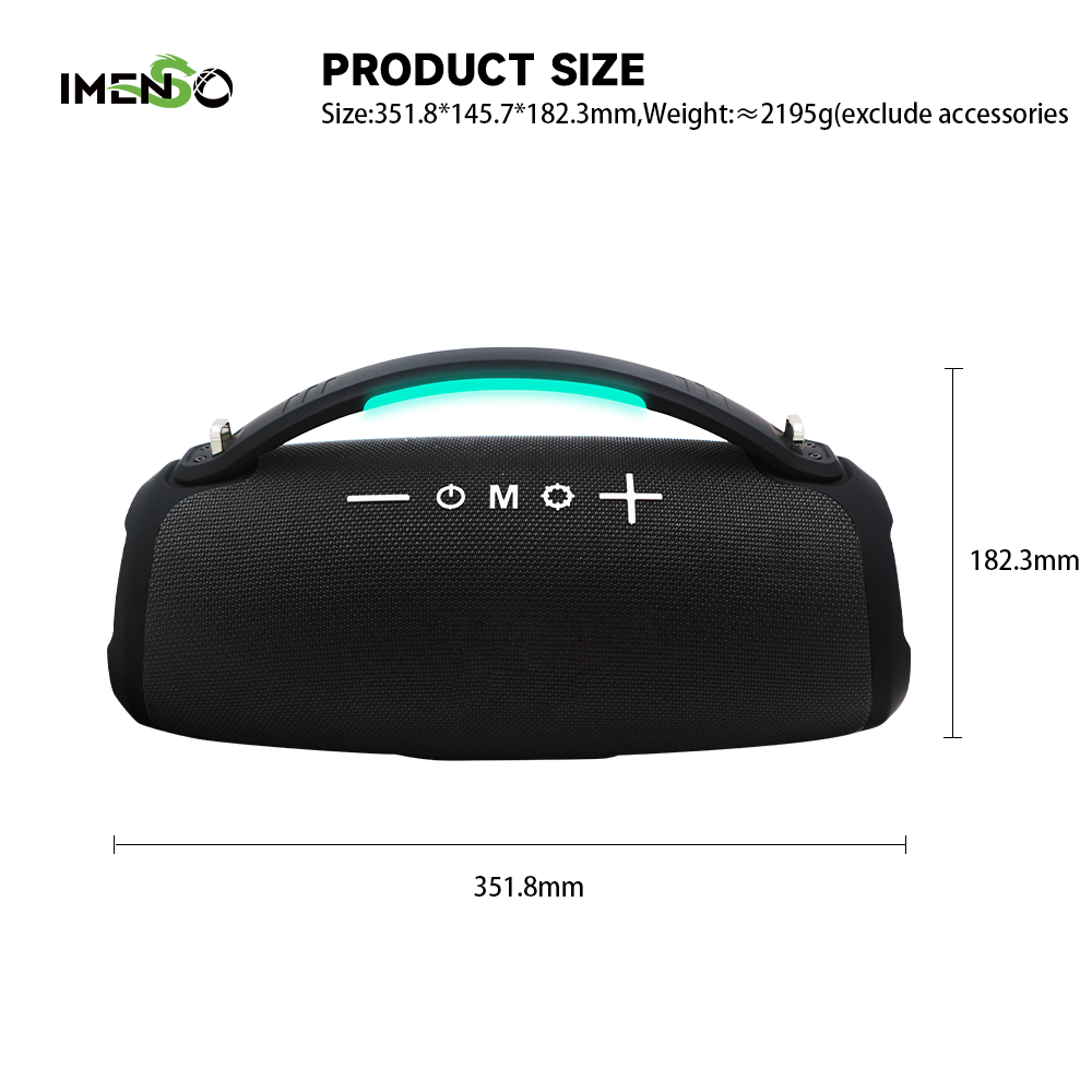 Foto 5 pulgar | Altavoz Bluetooth Imenso Outdoor Portable Negro - Venta Internacional.