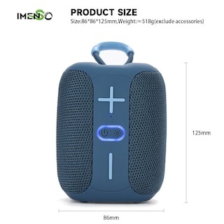 Foto 2 | Altavoz Bluetooth Imenso Outdoor Portable Rojo - Venta Internacional.