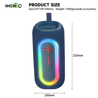 Foto 2 | Altavoz Bluetooth Imenso Outdoor Portable Azul - Venta Internacional.