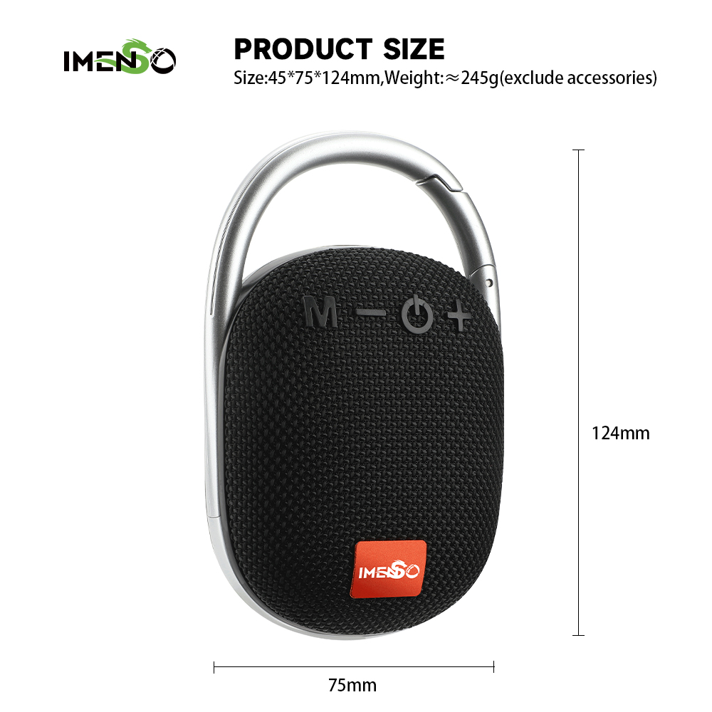 Foto 3 pulgar | Altavoz Bluetooth Imenso Outdoor Portable Gris - Venta Internacional.