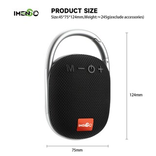 Foto 2 | Altavoz Bluetooth Imenso Outdoor Portable Gris - Venta Internacional.