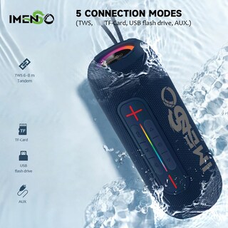 Foto 7 | Altavoz Bluetooth Imenso Outdoor Portable Negro - Venta Internacional.