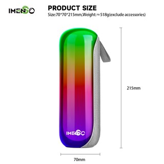 Foto 4 | Altavoz Bluetooth Imenso Outdoor Portable Azul - Venta Internacional.