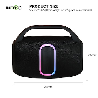Foto 2 | Altavoz Bluetooth Imenso Outdoor Portable Gris - Venta Internacional.