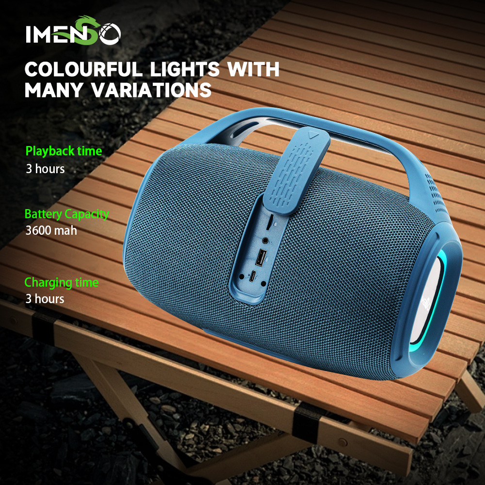 Foto 8 pulgar | Altavoz Bluetooth Imenso Outdoor Portable Gris - Venta Internacional.