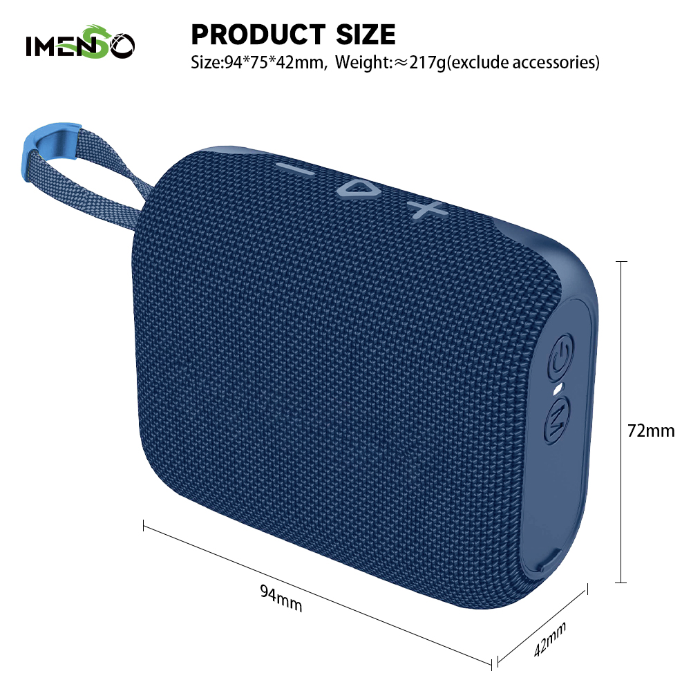 Foto 2 | Altavoz Bluetooth Imenso Outdoor Portable Azul - Venta Internacional.