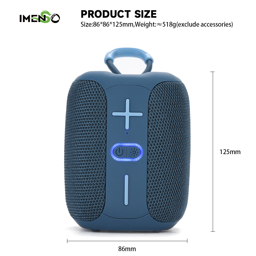 Foto 3 pulgar | Altavoz Bluetooth Imenso Outdoor Portable Gris - Venta Internacional.