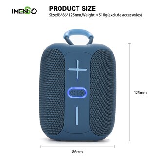Foto 2 | Altavoz Bluetooth Imenso Outdoor Portable Gris - Venta Internacional.
