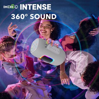 Foto 2 | Altavoz Bluetooth Imenso Portable Loud V5.3, Blanco - Venta Internacional.