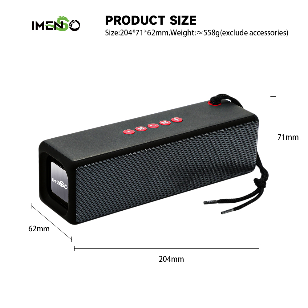 Foto 3 pulgar | Altavoz Bluetooth Imenso Outdoor Portable Golden - Venta Internacional.