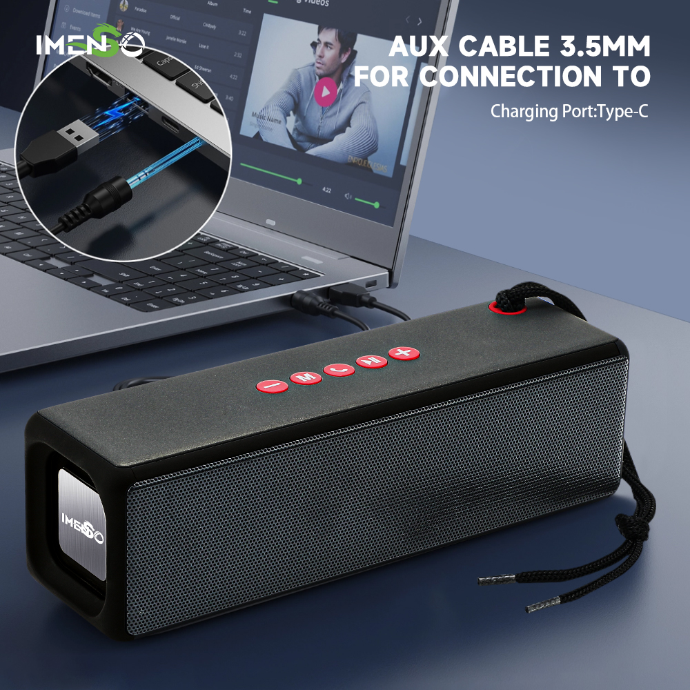 Foto 7 pulgar | Altavoz Bluetooth Imenso Outdoor Portable Golden - Venta Internacional.