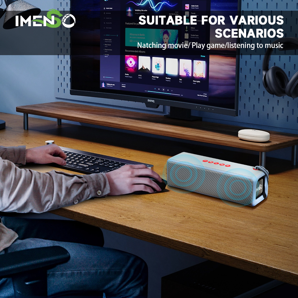 Foto 7 | Altavoz Bluetooth Imenso Outdoor Portable Golden - Venta Internacional.