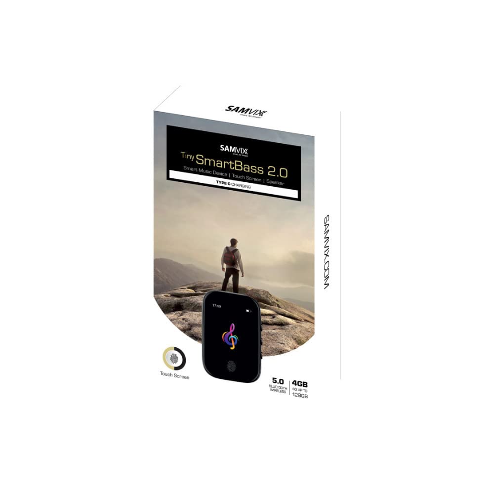 Foto 3 pulgar | Reproductor Mp3 Samvix Tiny Smartbass 2.0 De 4 Gb Con Bluetooth 5.0 - Venta Internacional.