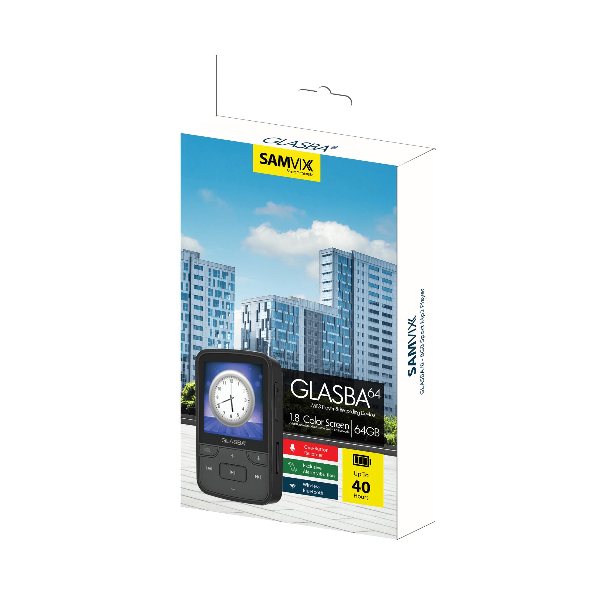 Foto 3 pulgar | Reproductor Mp3 Samvix Glasba De 64 Gb Con Bluetooth Y Samvix Books - Venta Internacional.