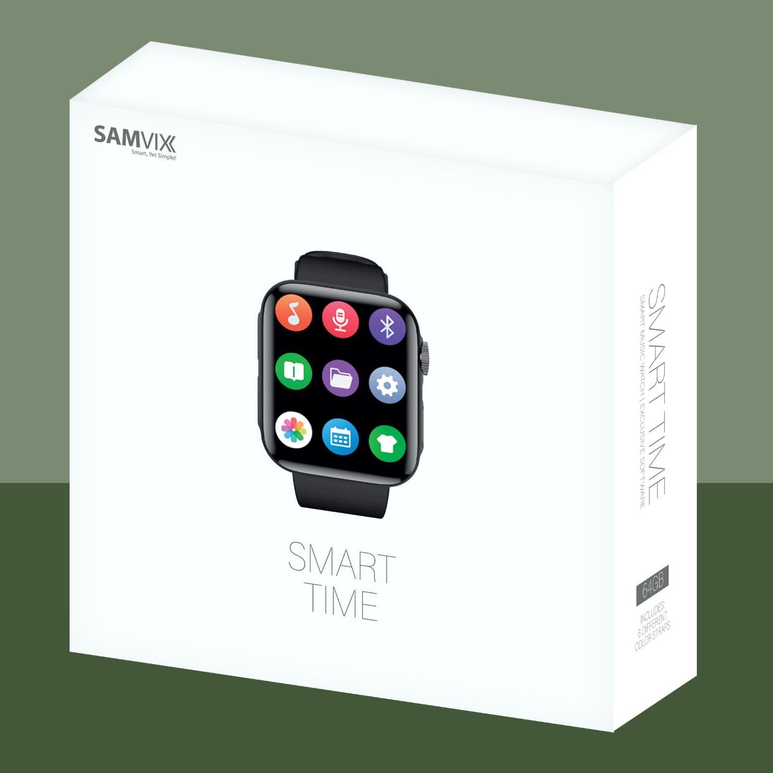 Foto 3 pulgar | Reproductor Mp3 Y Reloj Inteligente Samvix Smarttime 64 Gb Con Grabadora De Voz - Venta Internacional.