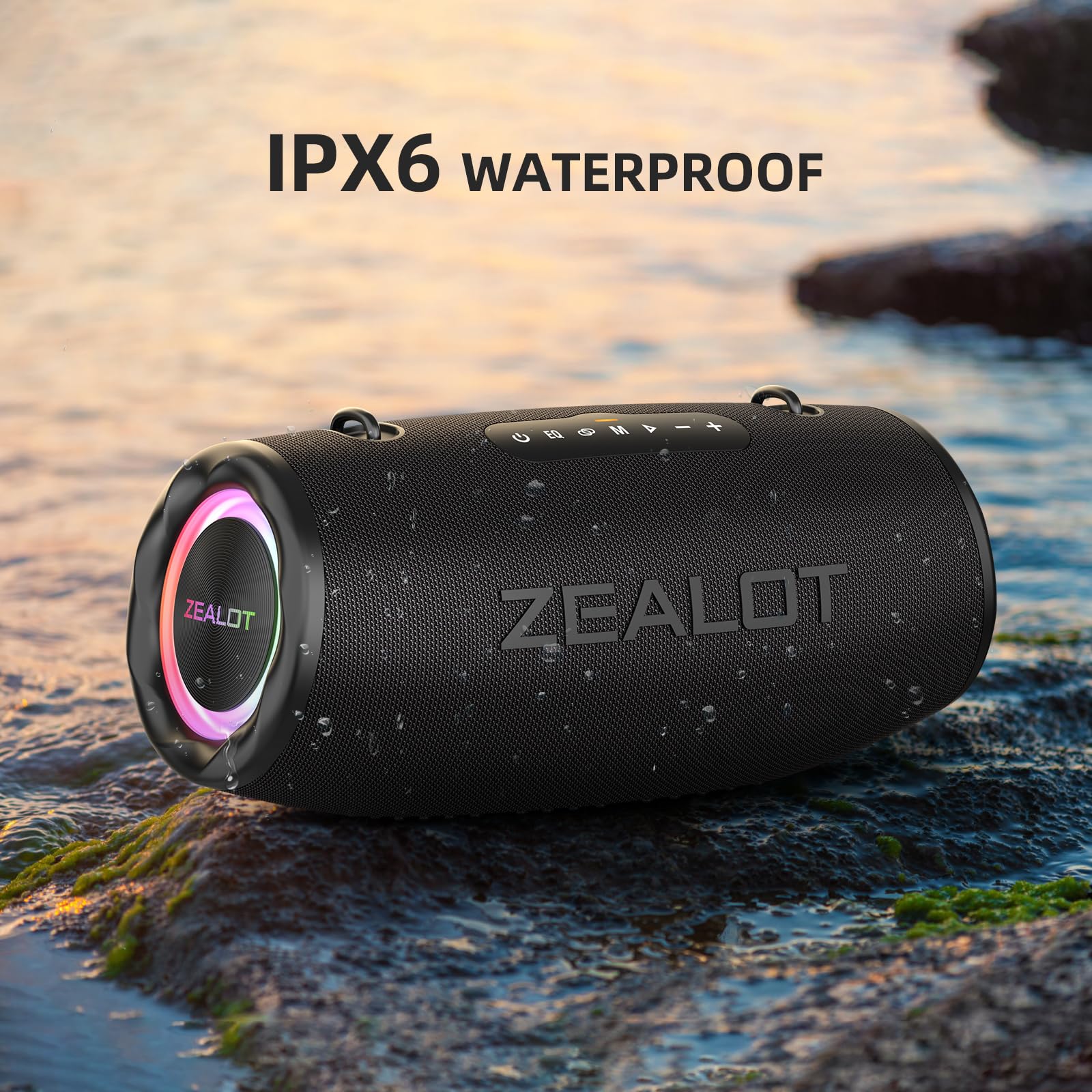 Foto 2 | Altavoz Bluetooth Zealot S87 De 80 W Con Graves Profundos Ipx6 Negro - Venta Internacional.
