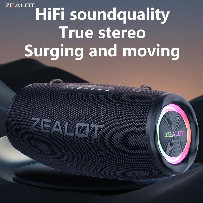 Foto 4 pulgar | Altavoz Bluetooth Zealot S87 De 80 W Con Graves Profundos Ipx6 Negro - Venta Internacional.